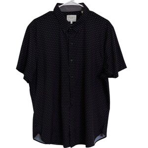 Con.struct Slim Fit  Dotted Button-Down Short Shirt Size XL